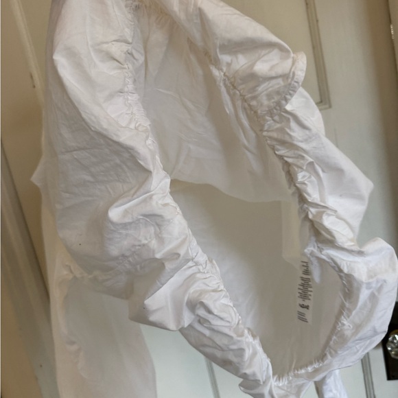 NWT Pilcro Cocoon white bubble blouse size large - Picture 8 of 11